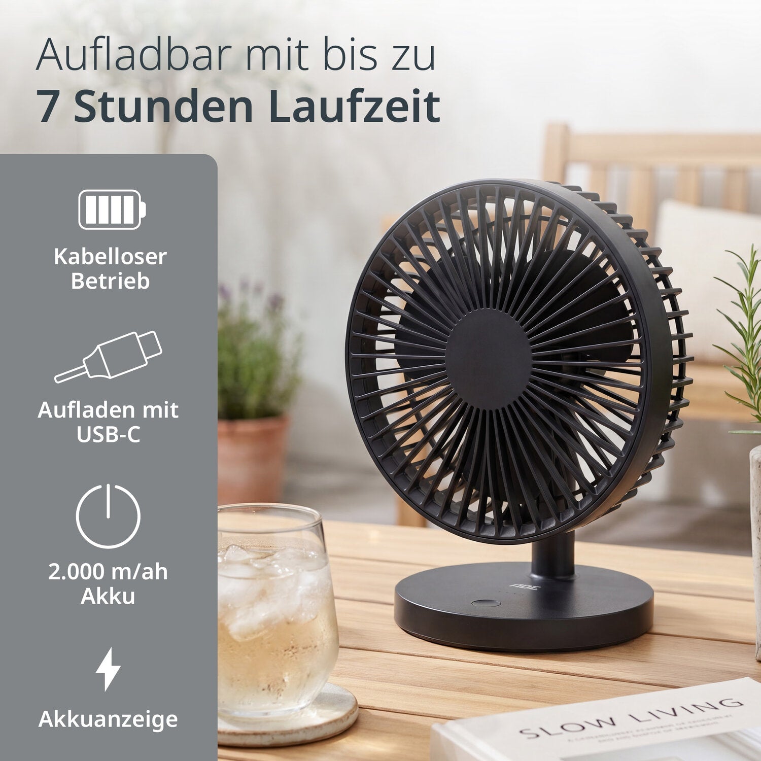 Elektrischer Tischventilator