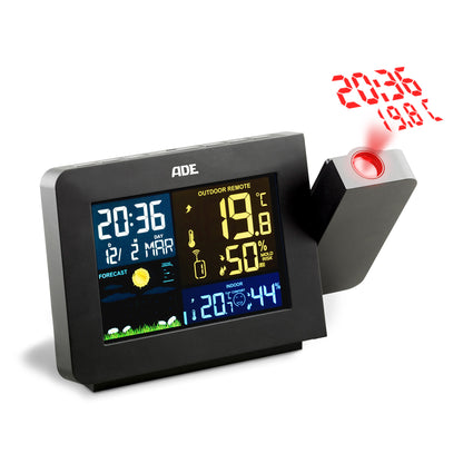 Weather station with projection