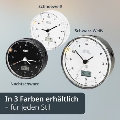 Analoger DCF-Funkwecker mit Temperatur Anzeige