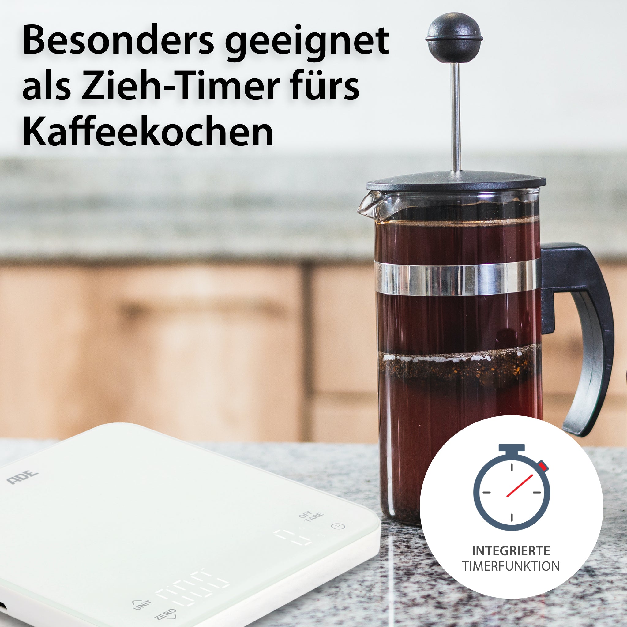 Digitale Kaffeewaage mit Timer