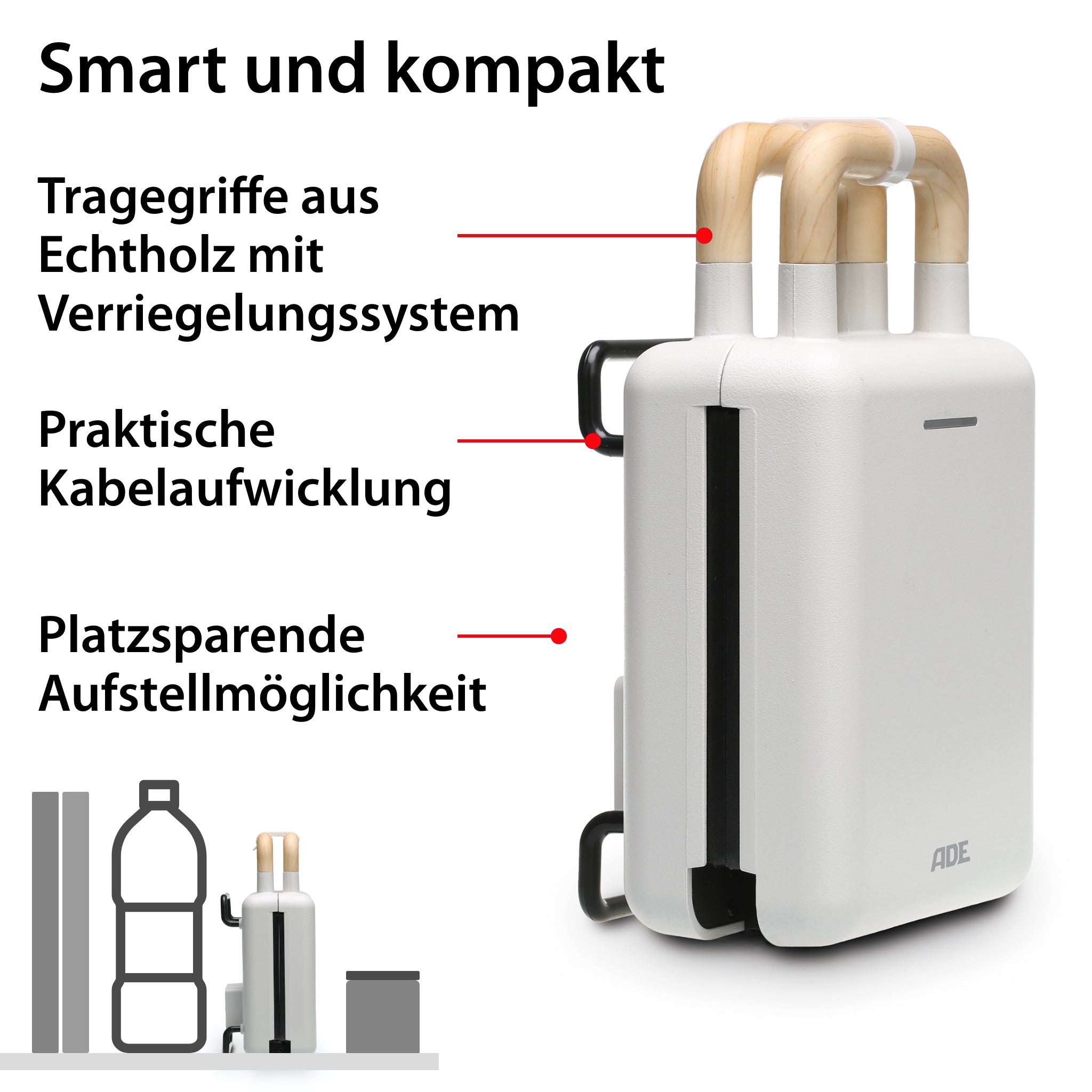 2-in-1 waffle iron with sandwich maker