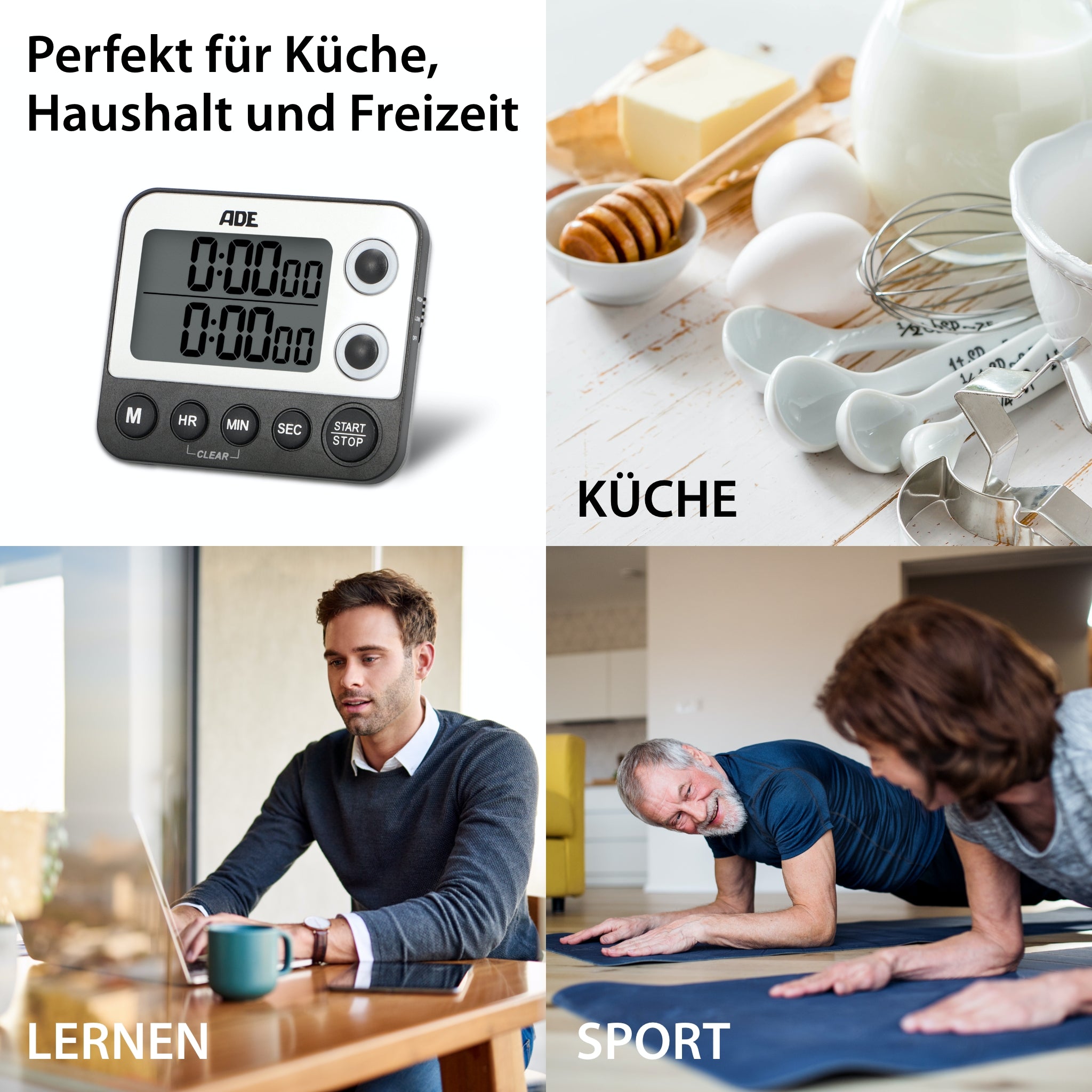 Digitaler Dual-Küchentimer