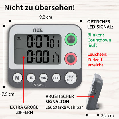 Digitaler Dual-Küchentimer