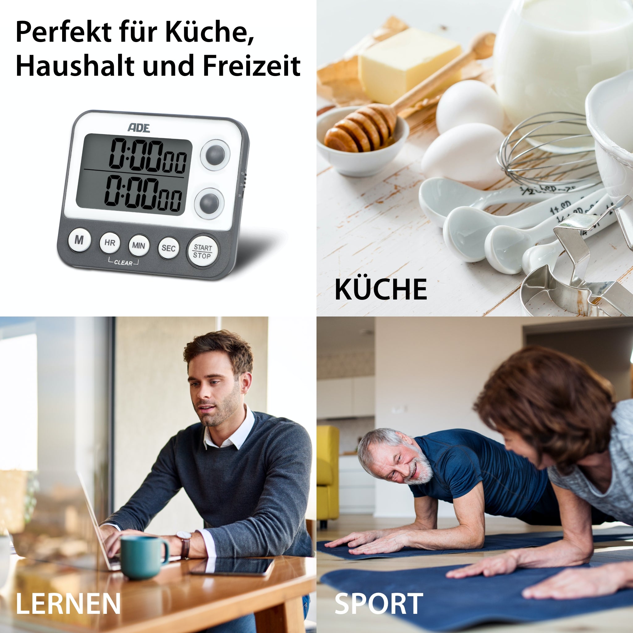 Digitaler Dual-Küchentimer