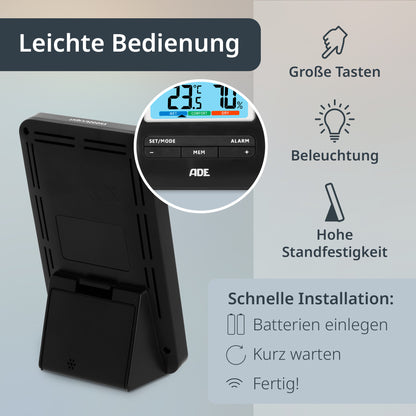 Wetterstation mit Funk-Außensensor