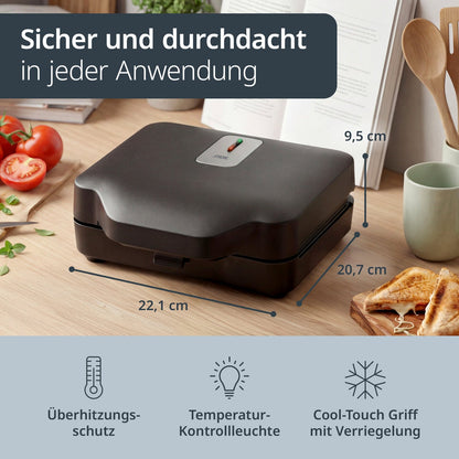 Sandwich- und Waffelmaker 3-in-1