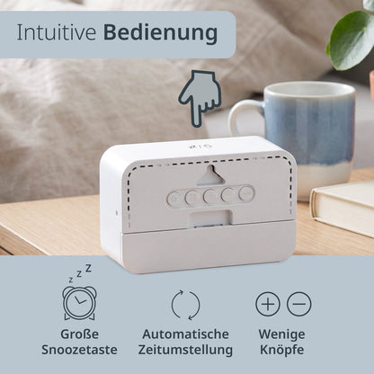 Digital radio-controlled alarm clock