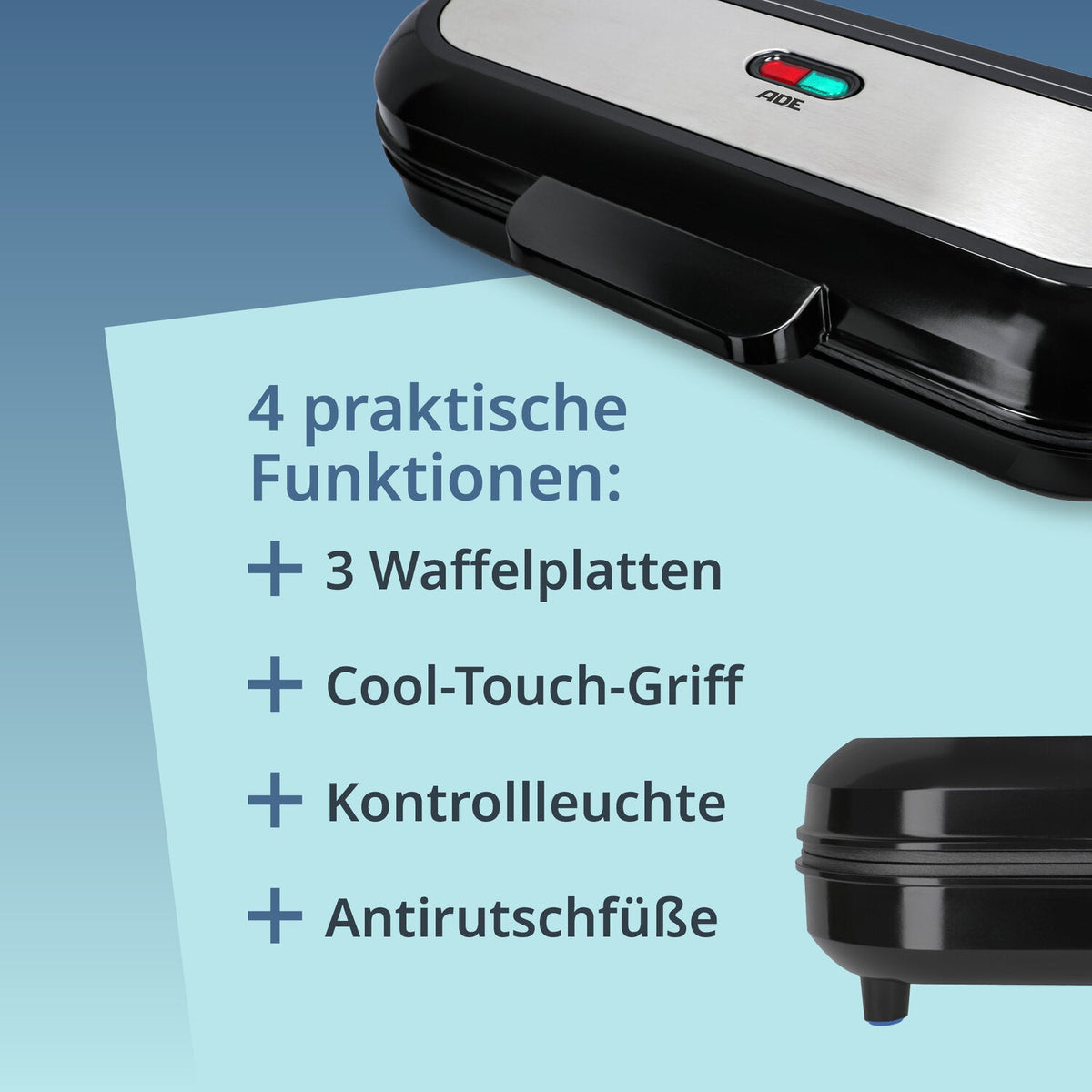 Elektrisches XXL-Waffeleisen