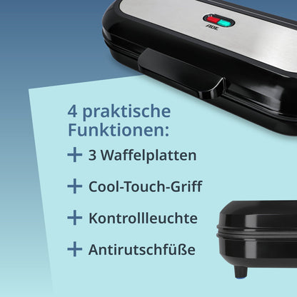 Elektrisches XXL-Waffeleisen