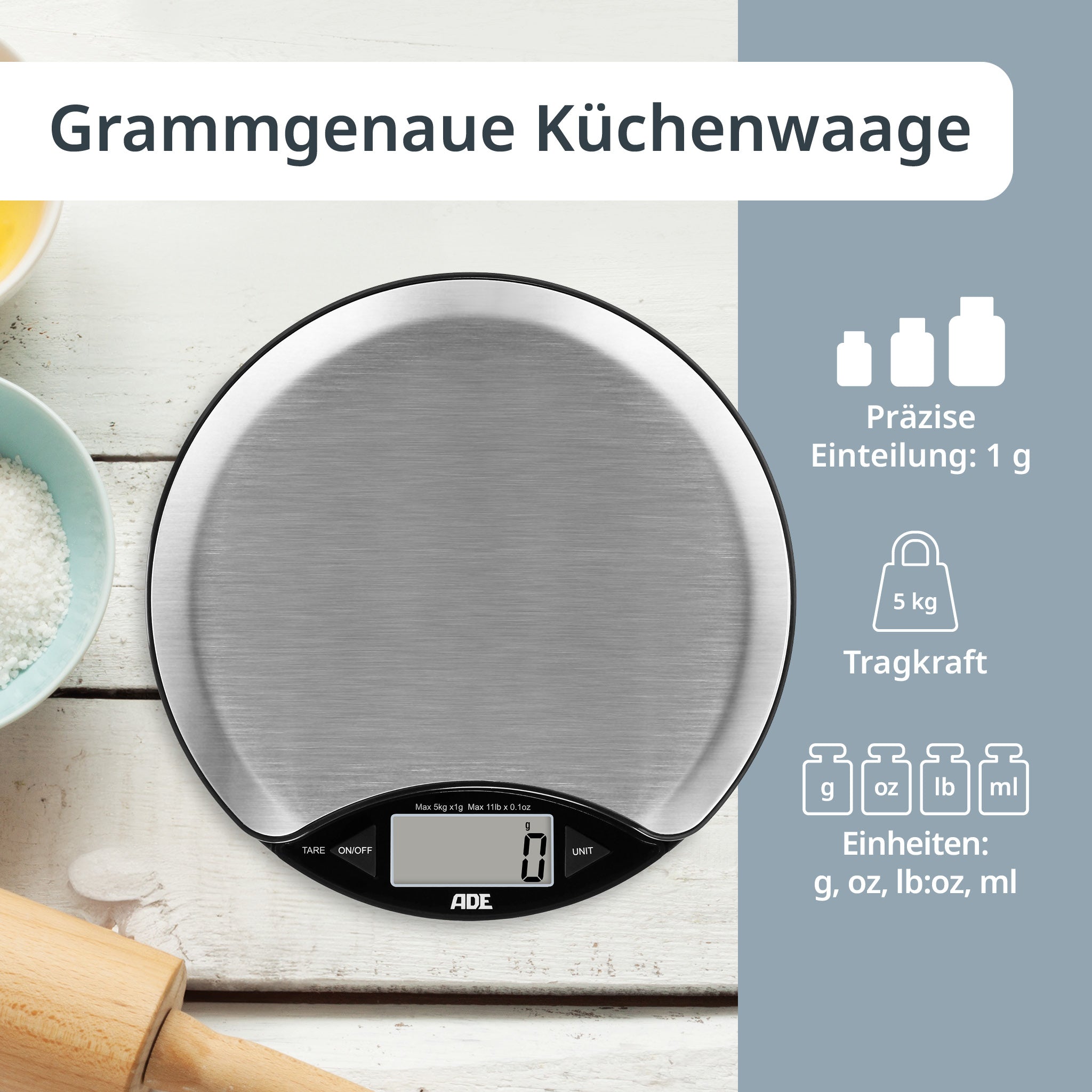 Digitale Küchenwaage Anja