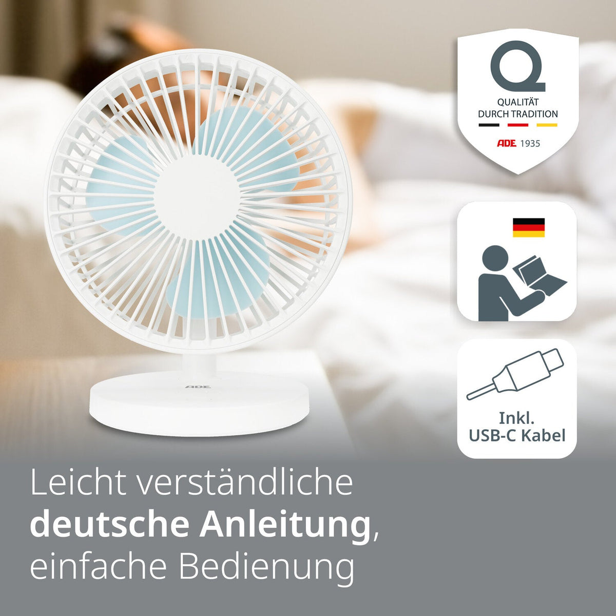 Elektrischer Tischventilator