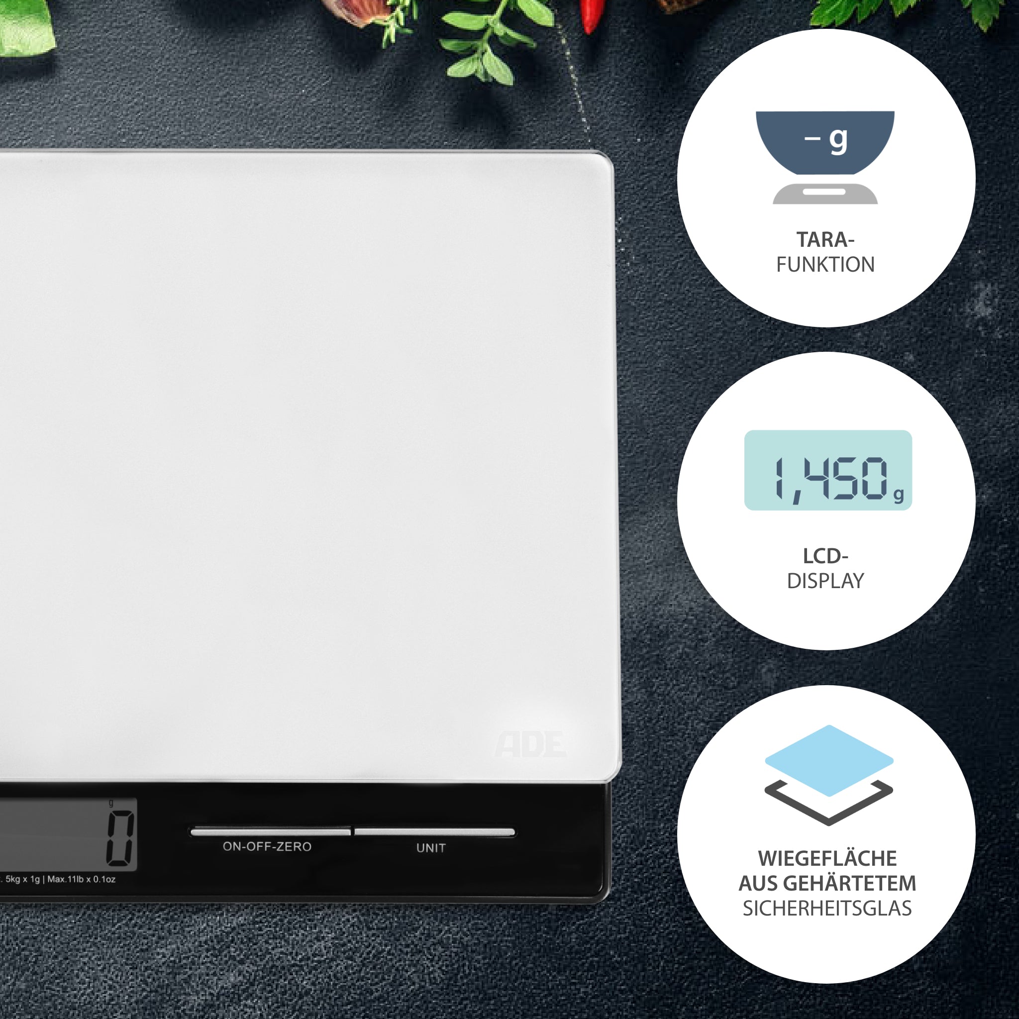 Digitale Küchenwaage Franzi