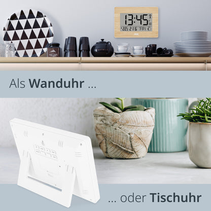 Digitale DCF-Funkuhr mit XXL-Ziffern