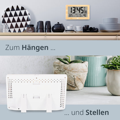 Digitale DCF-Funkuhr mit XXL-Ziffern