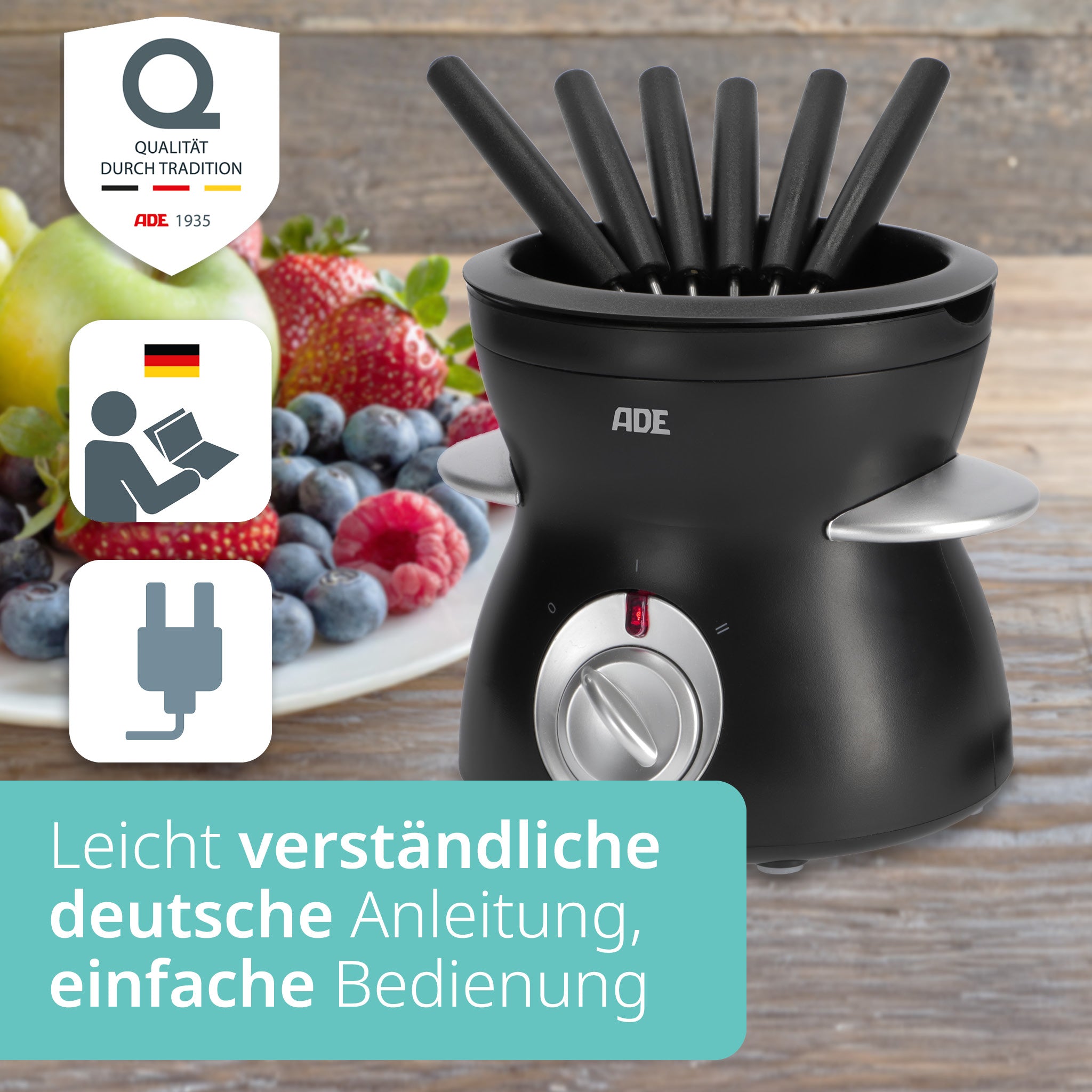 Elektrisches Schokoladen-Fondue