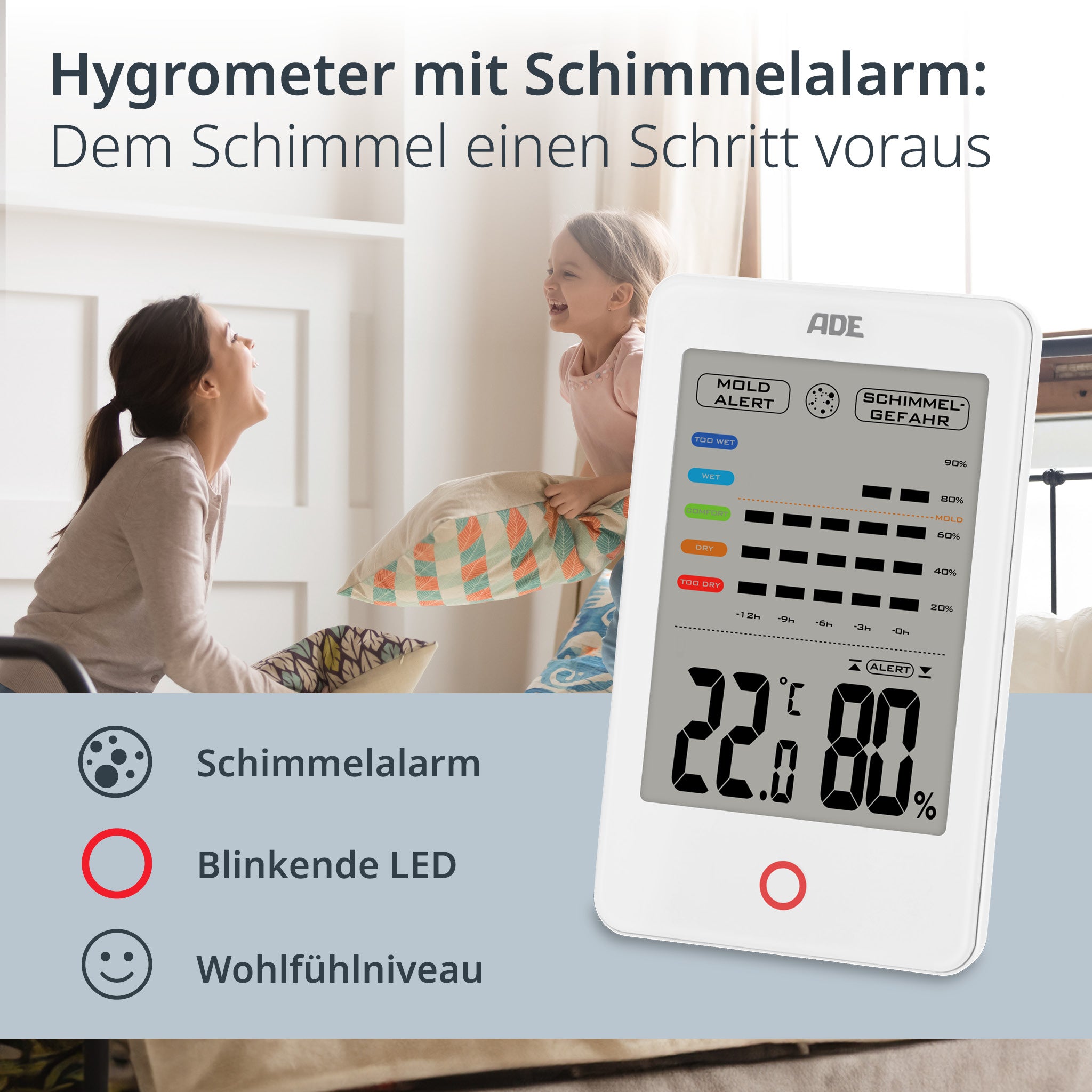Digitales Thermo-/Hygrometer
