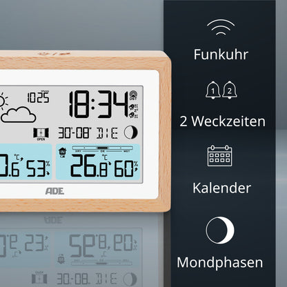 Wetterstation mit Funk-Außensensor
