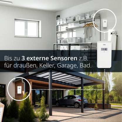Wetterstation mit Funk-Außensensor