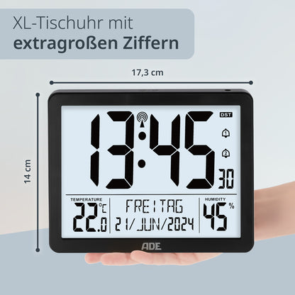 Digitale Wanduhr mit Beleuchtung
