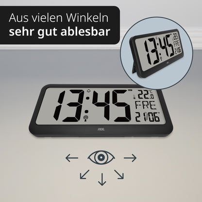 Digitale Funkuhr mit XXL-Anzeige