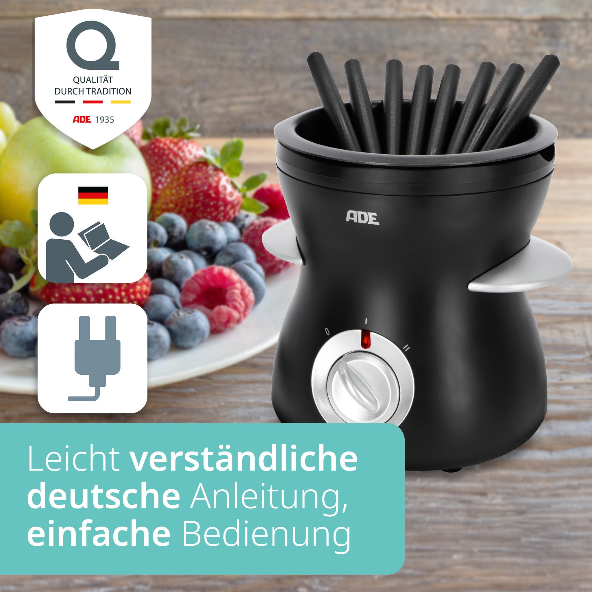 Elektrisches Schokoladen-Fondue