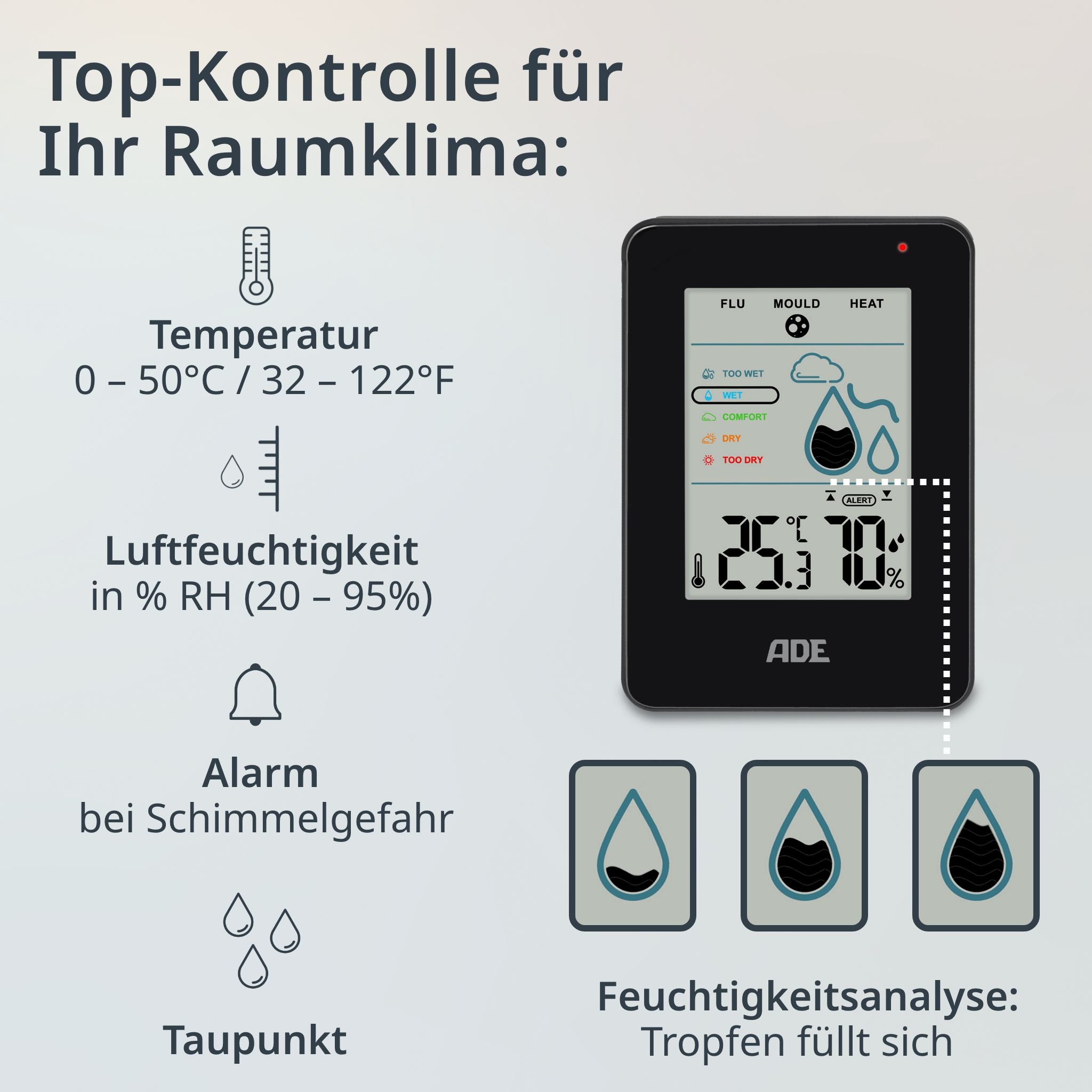 Digitales Thermo-/Hygrometer