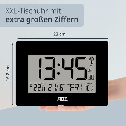 Digitale DCF-Funkuhr mit XXL-Ziffern