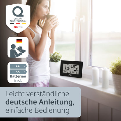 Digitale DCF-Funkuhr mit XXL-Ziffern