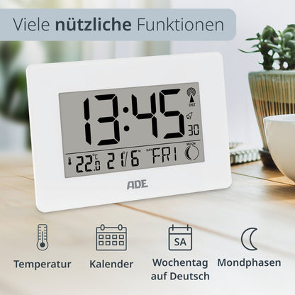 Digitale DCF-Funkuhr mit XXL-Ziffern