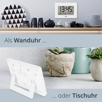 Digitale DCF-Funkuhr mit XXL-Ziffern