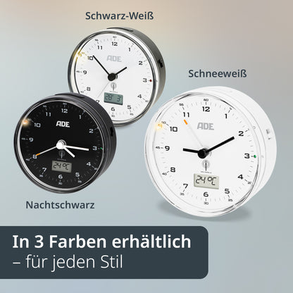 Analoger DCF-Funkwecker mit Temperatur Anzeige