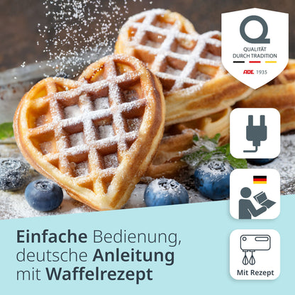 Mini waffle iron – heart-shaped