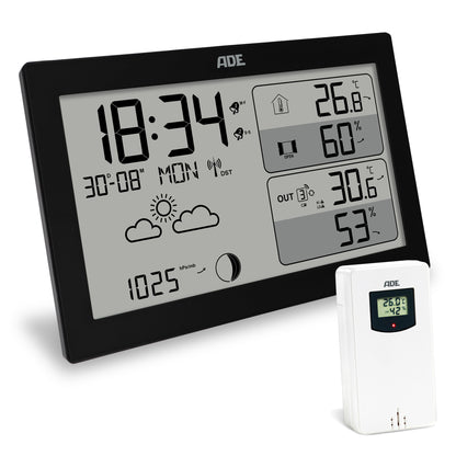 Weather station with wireless outdoor sensor