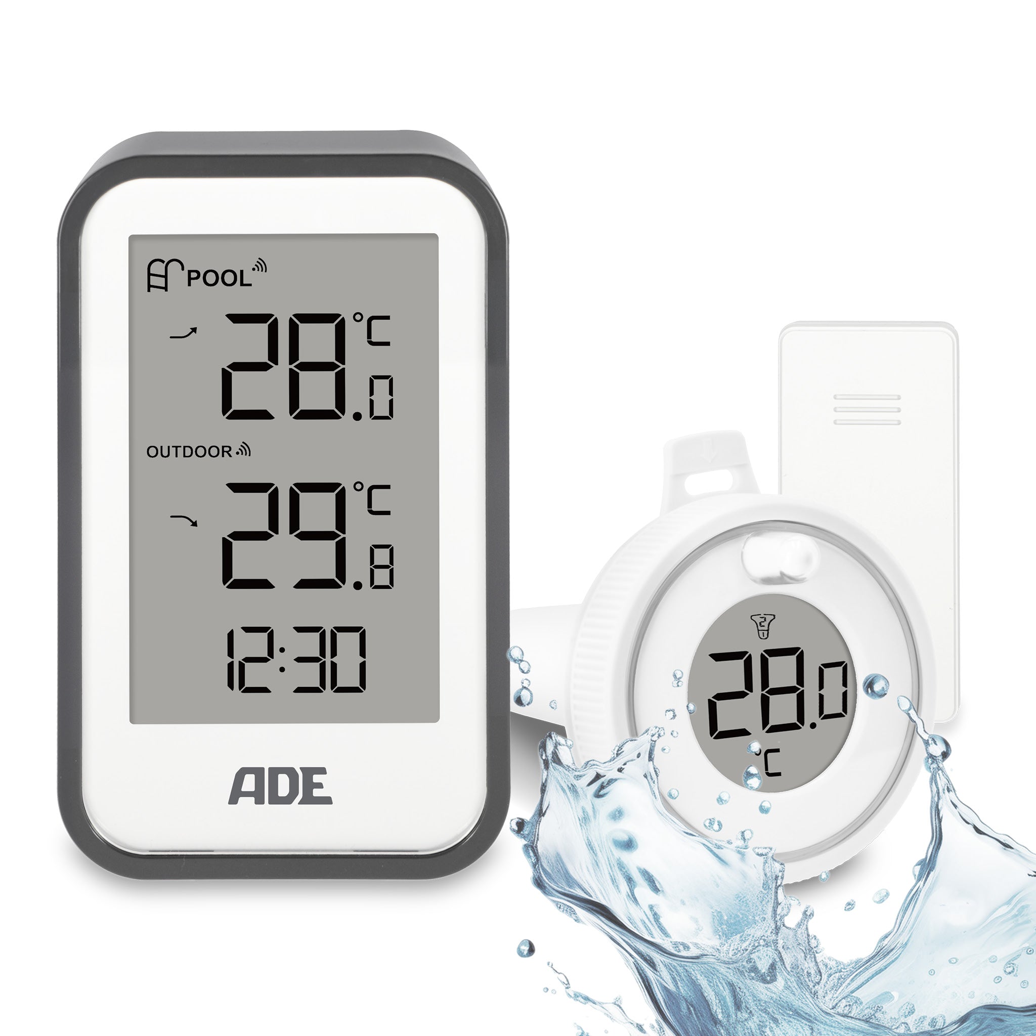 Digitales Poolthermometer mit Außensensor