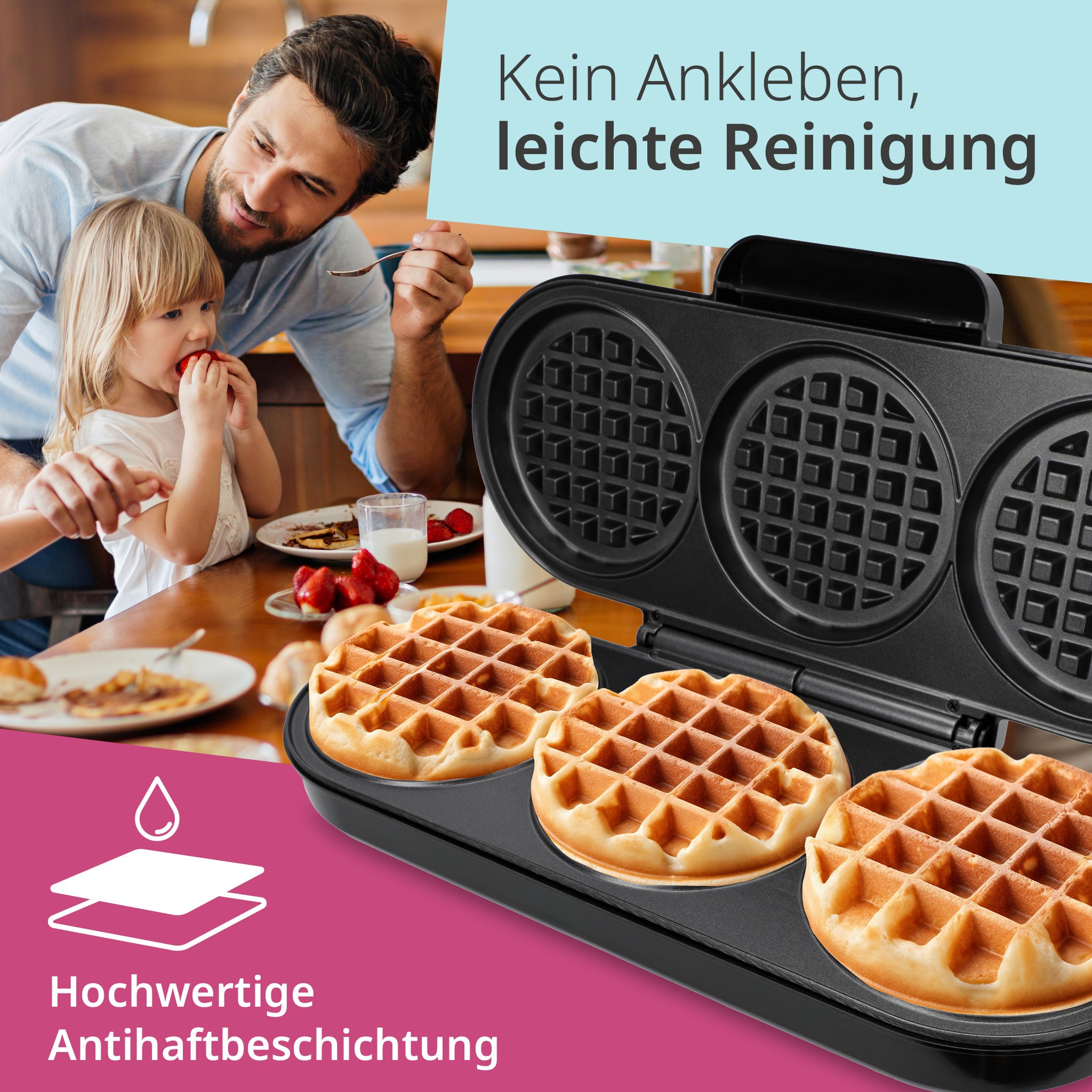 XXL waffle iron