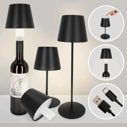 2-in-1 table/bottle lamp