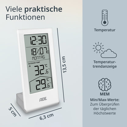 Wetterstation mit Funk-Außensensor