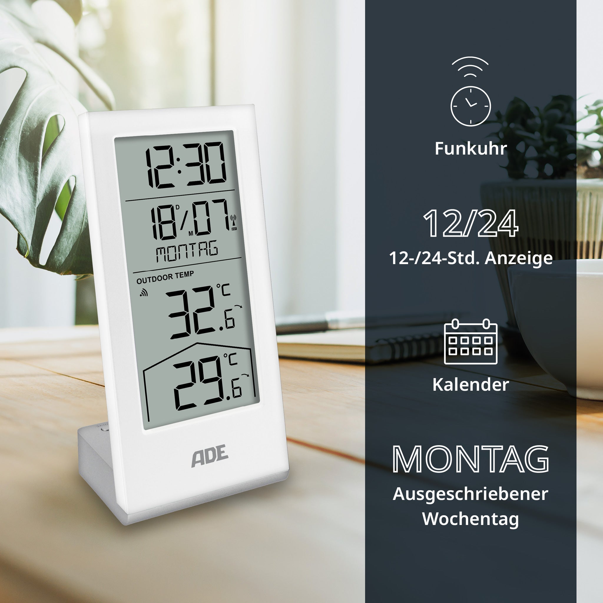 Wetterstation mit Funk-Außensensor