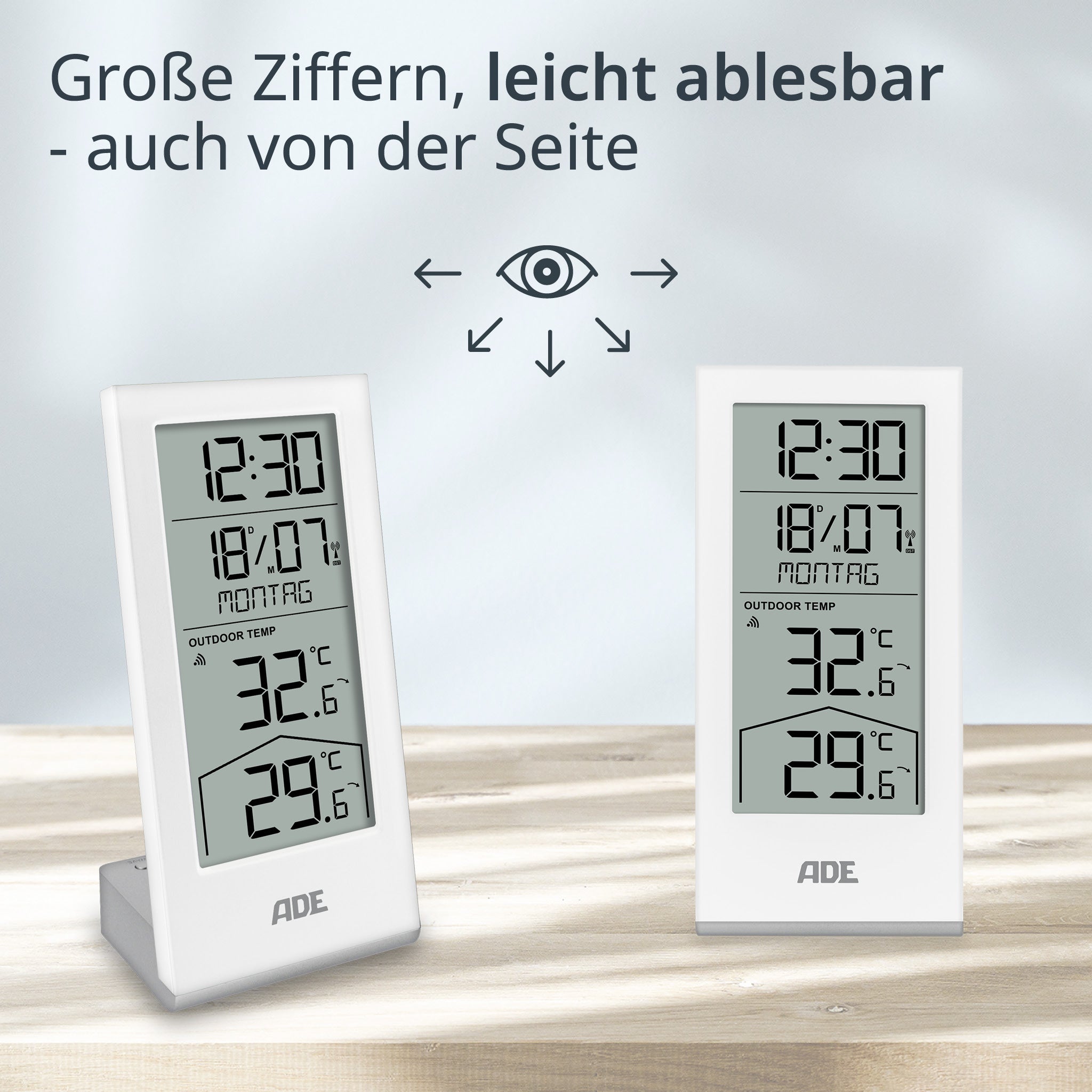 Wetterstation mit Funk-Außensensor