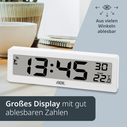 Digitale DCF-Funkuhr mit XXL-Ziffern