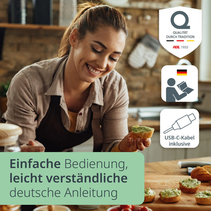 Electric mini chopper with battery