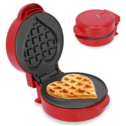 Mini waffle iron – heart-shaped