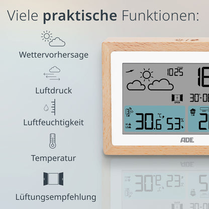 Wetterstation mit Funk-Außensensor