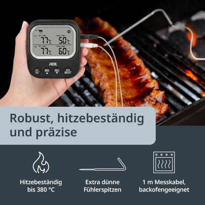 Digitales Bratenthermometer 2 Messfühler
