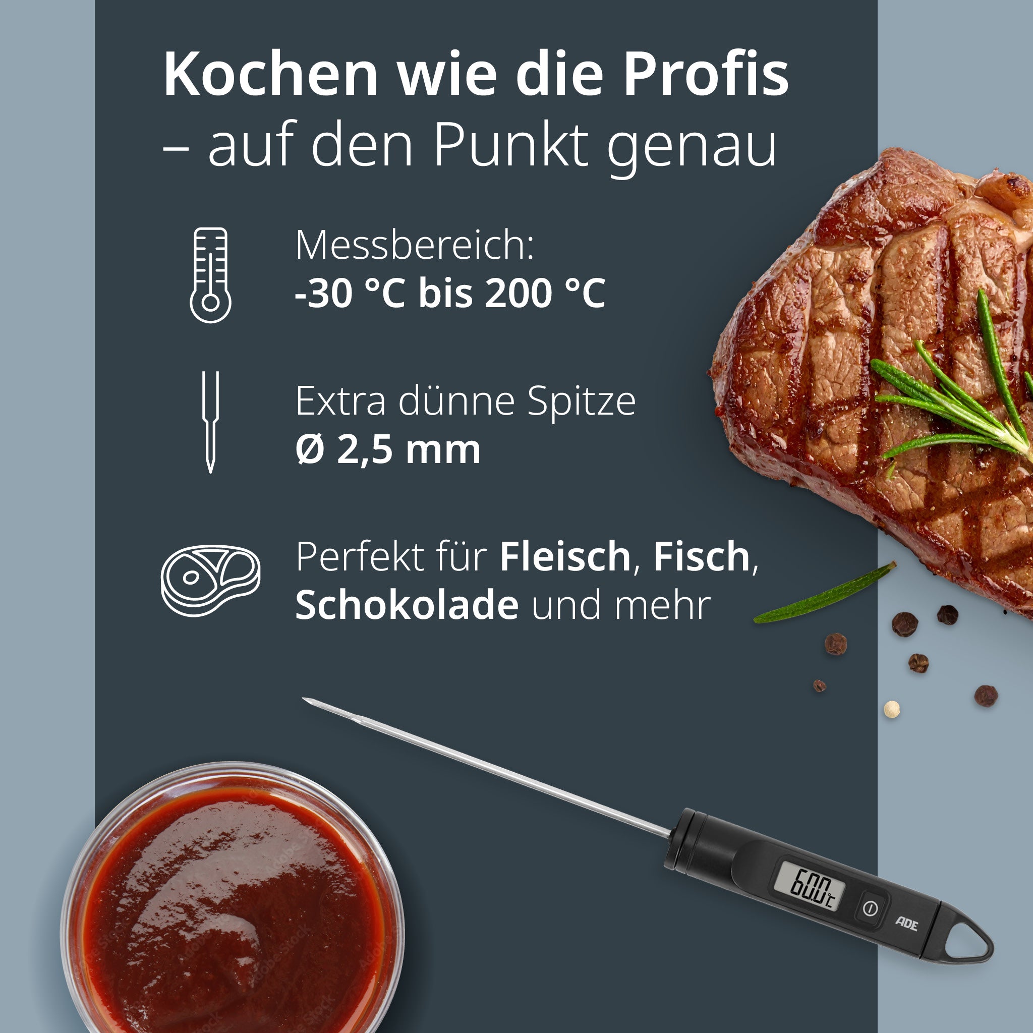 Digitales Bratentermometer