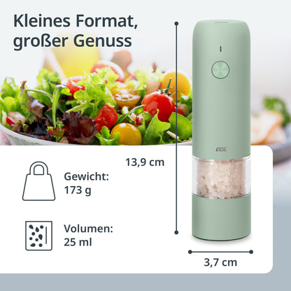 Elektrische Mini Salz- und Pfeffermühle