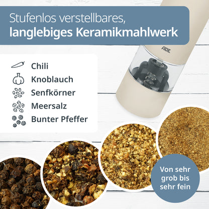 Elektrische Mini Salz- und Pfeffermühle