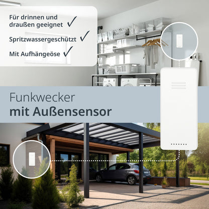 Digitale Funkuhr mit Projektion