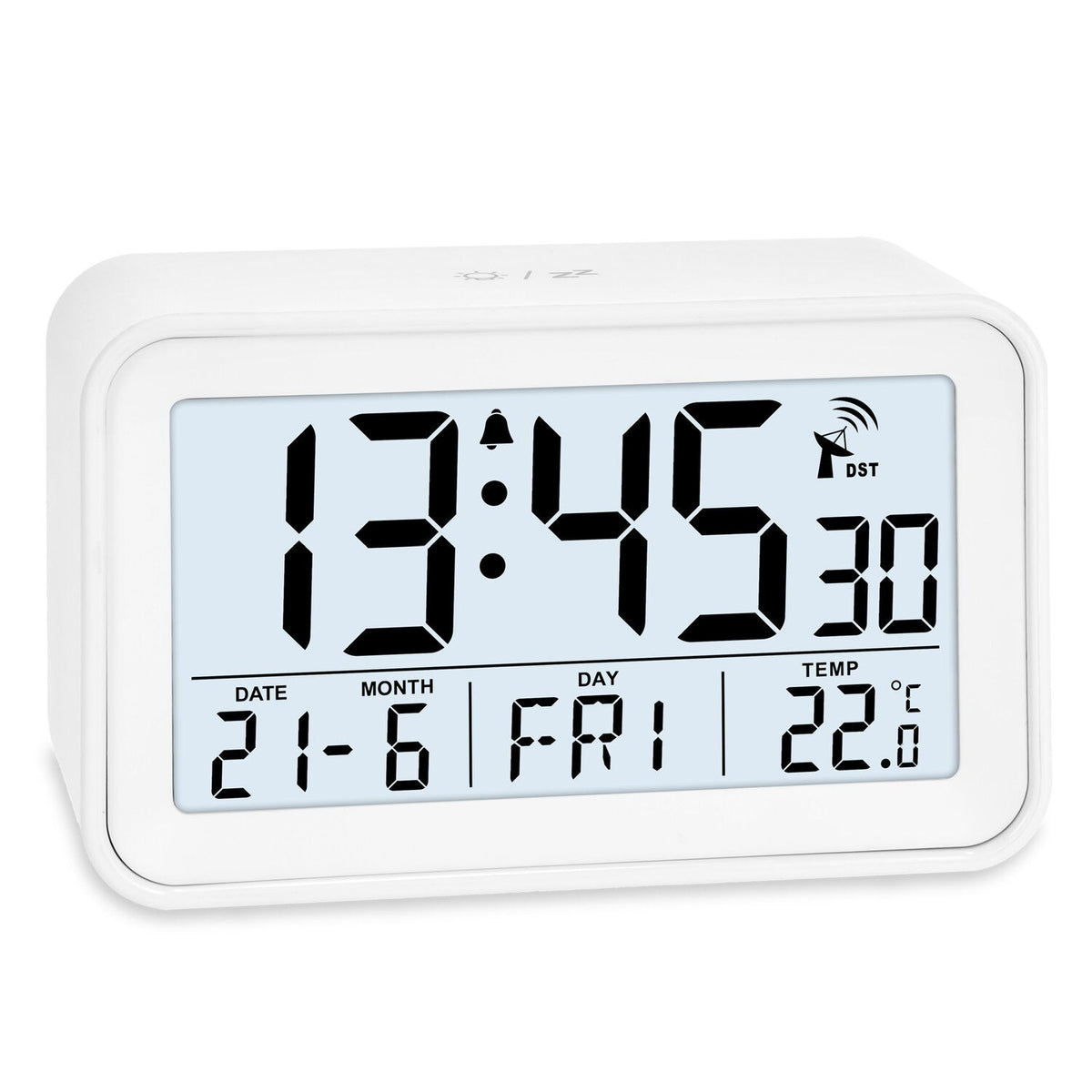 Digital radio-controlled alarm clock