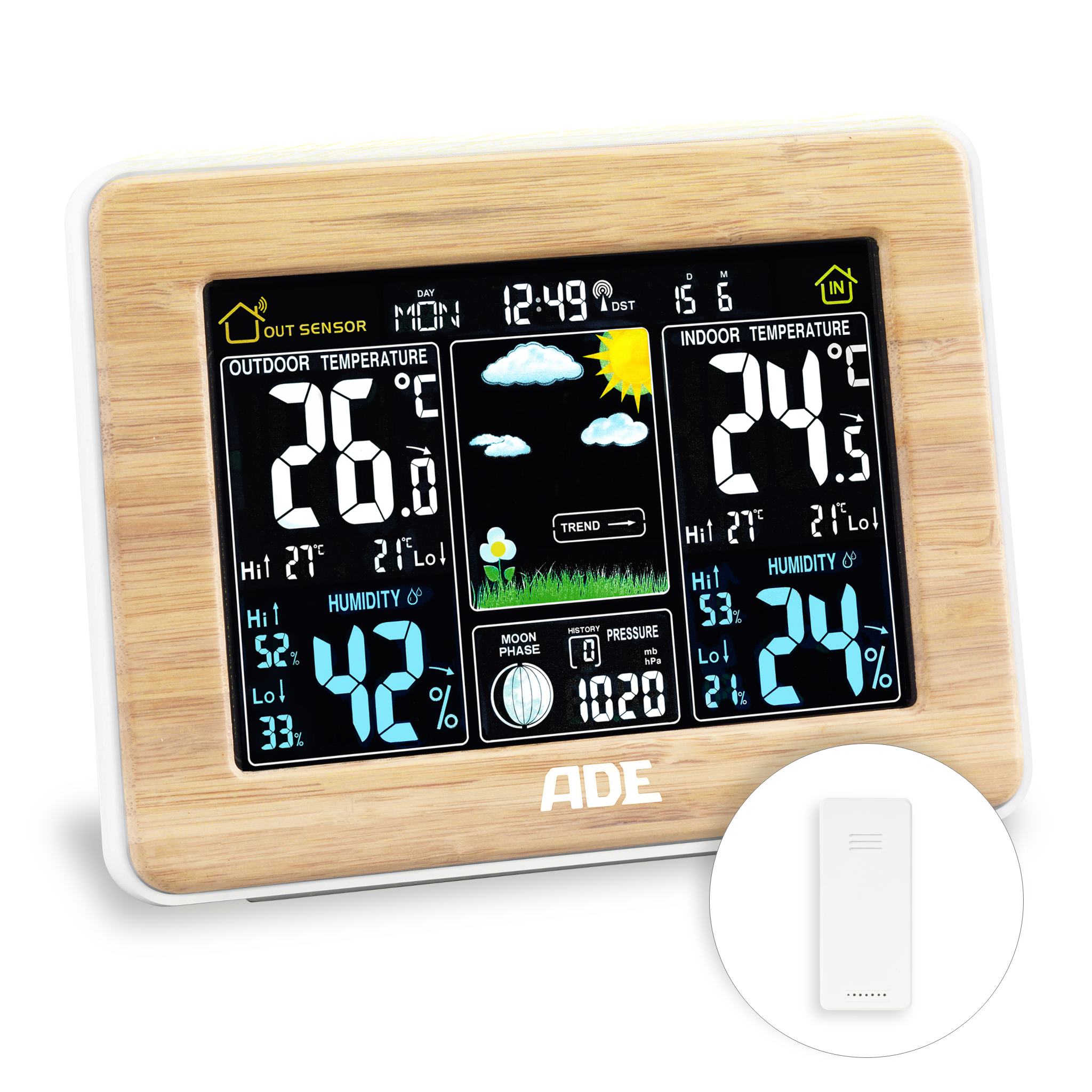 Wetterstation mit Funk-Außensensor